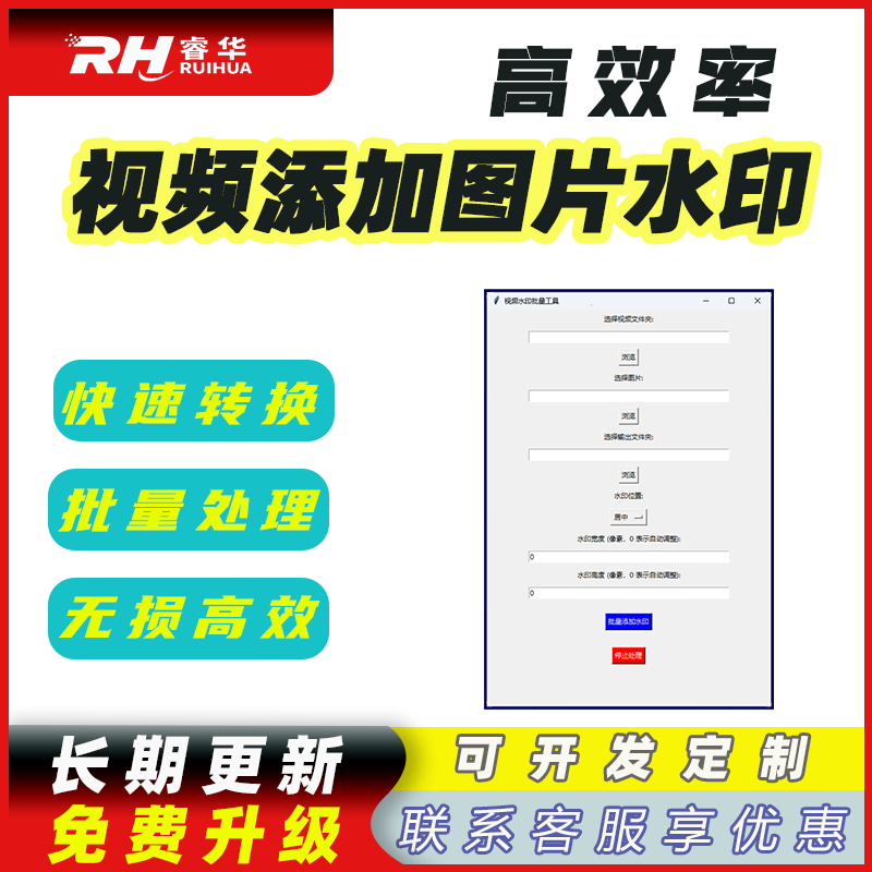 批量给视频添加图片水印