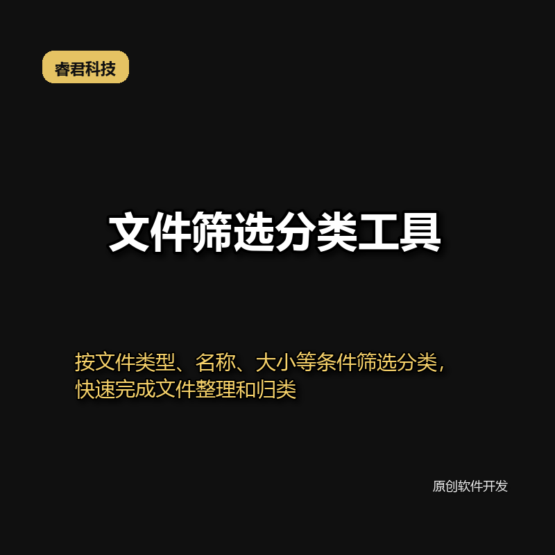 睿君文件分类筛选工具