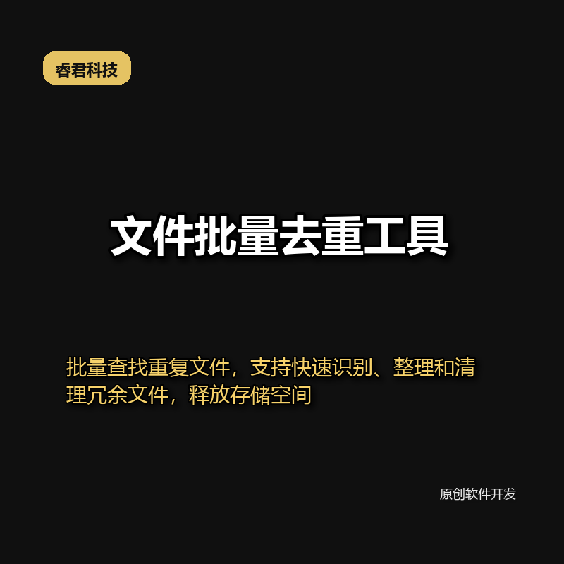 睿君文件批量去重